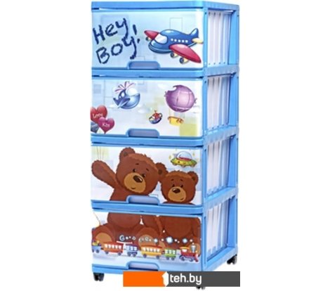  - Ящики, корзины, органайзеры Дунья Догуш с рисунком 4-х секционный 040316 - с рисунком 4-х секционный 040316