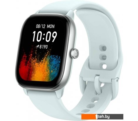 - Умные часы и браслеты Amazfit GTS 4 Mini (мятно-голубой) - GTS 4 Mini (мятно-голубой)