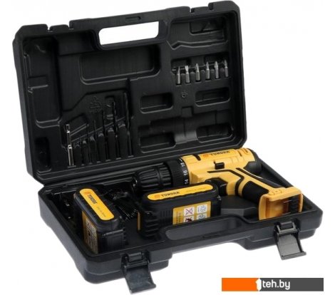  - Шуруповерты, гайковерты, электроотвертки Tundra 5437472 (с 2-мя АКБ, кейс, набор оснастки) - 5437472 (с 2-мя АКБ, кейс, набор оснастки)