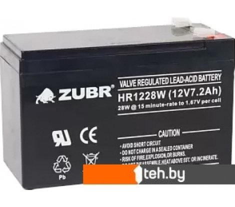  - Аккумуляторы для ИБП Zubr HR 1228 W (12 В/7.2 А·ч) - HR 1228 W (12 В/7.2 А·ч)