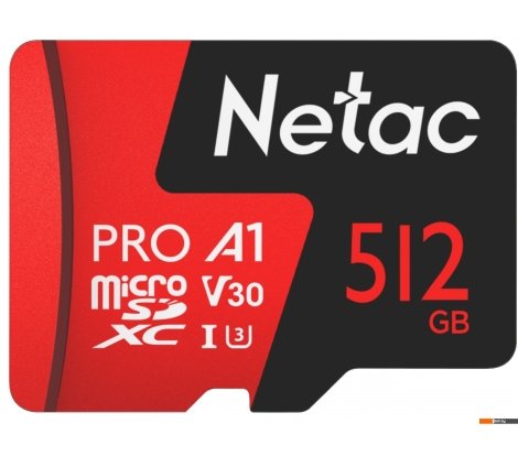  - Карты памяти Netac 512GB P500 Extreme Pro NT02P500PRO-512G-R (с адаптером) - 512GB P500 Extreme Pro NT02P500PRO-512G-R (с адаптером)