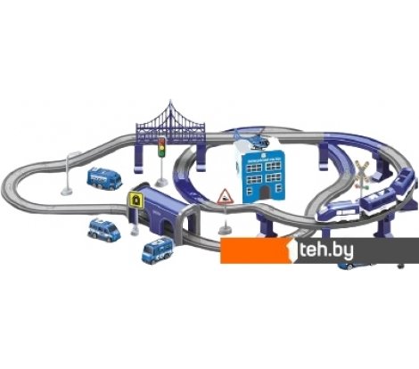  - Детские железные дороги Голубая стрела Скоростной поезд Полицейский участок 95028 - Скоростной поезд Полицейский участок 95028