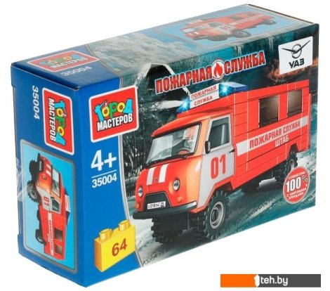  - Конструкторы Город мастеров Пожарная служба SB-35004 UAZ-3909 - Пожарная служба SB-35004 UAZ-3909