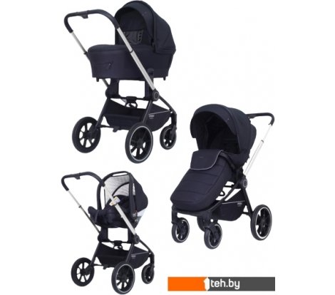  - Детские коляски и аксессуары Rant MOWbaby Zoom PU (3 в 1, silver black) - MOWbaby Zoom PU (3 в 1, silver black)