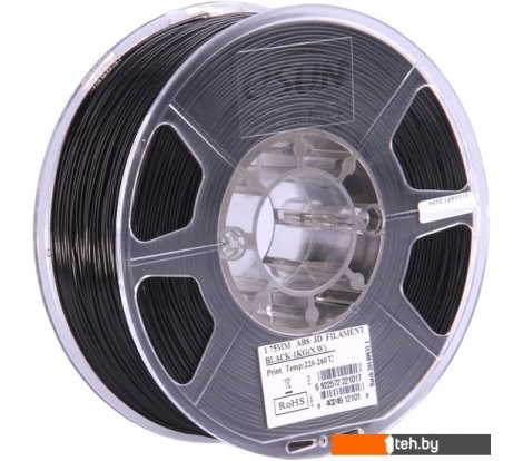  - Расходные материалы и аксессуары для 3D-печати eSUN ABS 1.75 мм 1000 г (черный) - ABS 1.75 мм 1000 г (черный)