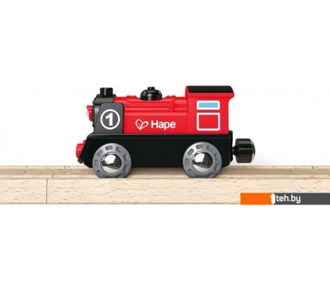  - Детские железные дороги Hape Паровоз со светом на батарейках E3703 - Паровоз со светом на батарейках E3703