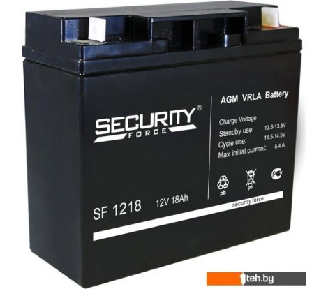  - Аккумуляторы для ИБП Security Force SF 1218 (12В/18 А·ч) - SF 1218 (12В/18 А·ч)