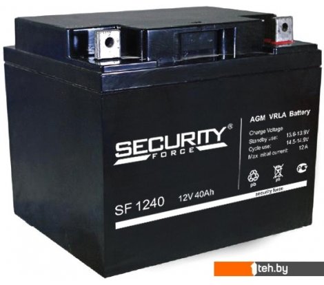  - Аккумуляторы для ИБП Security Force SF 1240 (12В/40 А·ч) - SF 1240 (12В/40 А·ч)