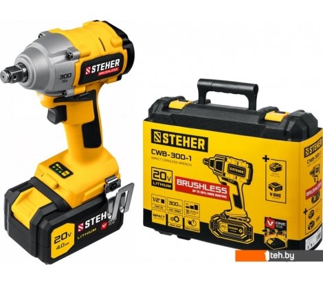  - Шуруповерты, гайковерты, электроотвертки Steher CWB-300-1 (с 1-им АКБ, кейс) - CWB-300-1 (с 1-им АКБ, кейс)