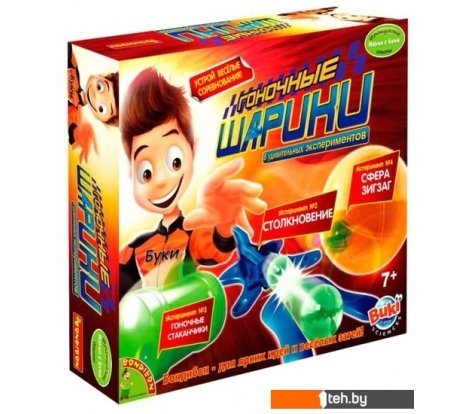  - Игры-опыты, эксперименты Bondibon Науки с Буки Гоночные шарики ВВ1114 - Науки с Буки Гоночные шарики ВВ1114