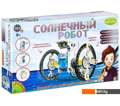  - Игры-опыты, эксперименты Bondibon Науки с Буки Солнечный Робот ВВ2289 - Науки с Буки Солнечный Робот ВВ2289