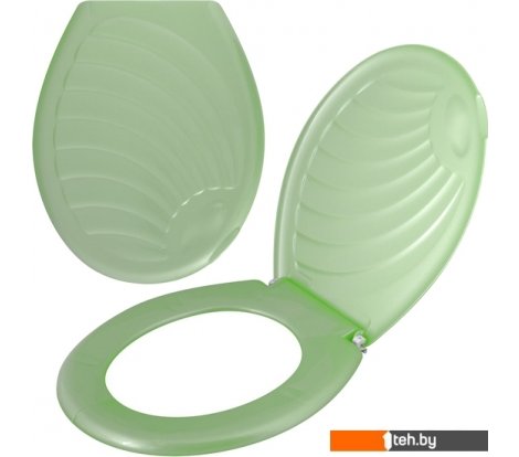  - Сиденья и крышки для унитазов и биде Мультидом СЗ72-93 (ракушка, зеленый) - СЗ72-93 (ракушка, зеленый)
