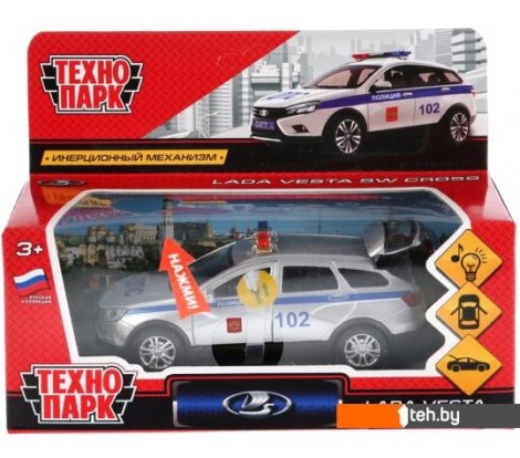  - Игрушечный транспорт Технопарк Lada Vesta SW Cross Полиция VESTA-CROSS-P-SL - Lada Vesta SW Cross Полиция VESTA-CROSS-P-SL