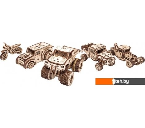  - Сборные модели Eco-Wood-Art Набор Транспорта - Набор Транспорта