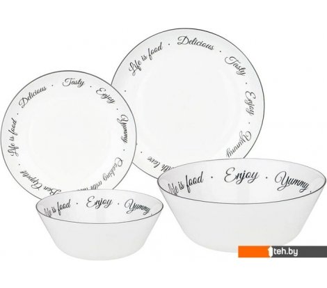 - Тарелки, салатники, блюда и наборы Agness Bon appetit 598-071 (19 пр) - Bon appetit 598-071 (19 пр)