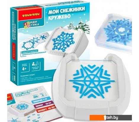  - Развивающие игрушки Bondibon Мои снежинки. Кружево ВВ5078 - Мои снежинки. Кружево ВВ5078