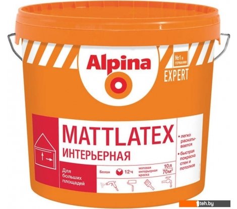  - Краски и эмали Alpina Expert Mattlatex (белый, 10 л) - Expert Mattlatex (белый, 10 л)