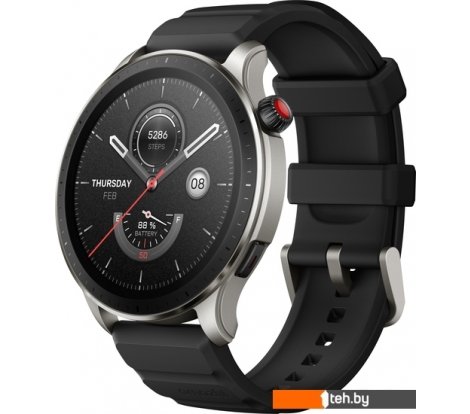  - Умные часы и браслеты Amazfit GTR 4 (серебристый, с черным ремешком из фторэластомера) - GTR 4 (серебристый, с черным ремешком из фторэластомера)