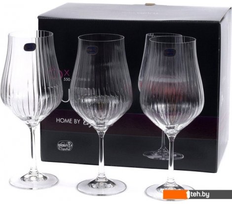 - Стаканы, бокалы, рюмки Bohemia Crystal Tulipa Optic 40894/36/550 - Tulipa Optic 40894/36/550