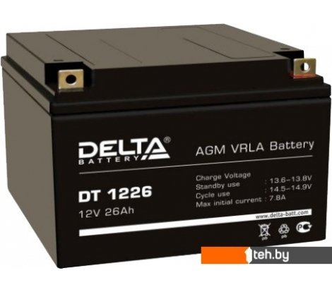  - Аккумуляторы для ИБП Delta DT 1226 (12В/26 А·ч) - DT 1226 (12В/26 А·ч)