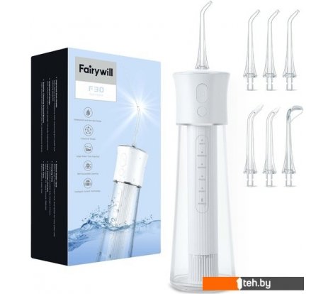 - Электрические зубные щетки и ирригаторы Fairywill F30 (белый) - F30 (белый)