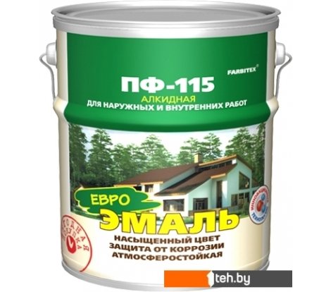  - Краски и эмали Farbitex ПФ-115 5 кг (белый) - ПФ-115 5 кг (белый)