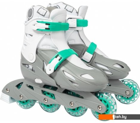  - Роликовые коньки Ricos Kudo PW-128 M (р. 35-38, бирюзовый/серый) - Kudo PW-128 M (р. 35-38, бирюзовый/серый)