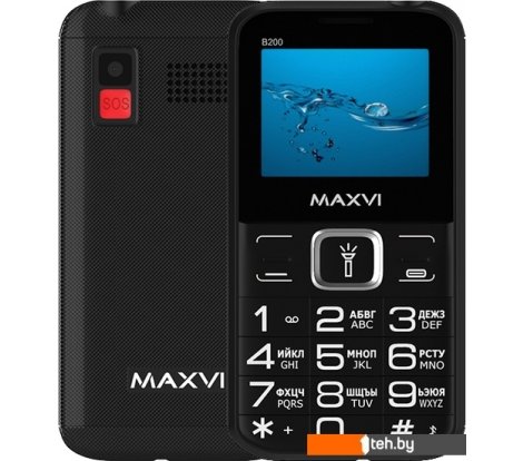  - Мобильные телефоны Maxvi B200 (черный) - B200 (черный)