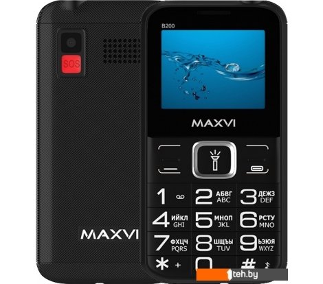  - Мобильные телефоны Maxvi B200 (черный) - B200 (черный)