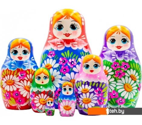  - Развивающие игрушки Брестская Фабрика Сувениров Разноцветная радужная (набор 7 шт) - Разноцветная радужная (набор 7 шт)