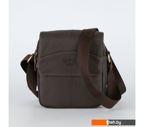  - Женские и мужские сумки Poshete 196-1268-YB42-DBW (коричневый) - 196-1268-YB42-DBW (коричневый)