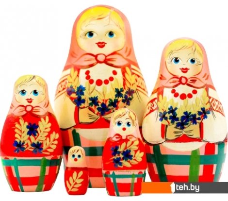  - Развивающие игрушки Брестская Фабрика Сувениров С колосками и васильками (набор 5 шт) - С колосками и васильками (набор 5 шт)