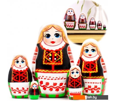  - Развивающие игрушки Брестская Фабрика Сувениров Народные костюмы Беларуси. Калинковичский строй (набор 5 шт) - Народные костюмы Беларуси. Калинковичский строй (набор 5 шт)