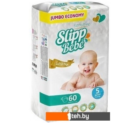  - Детские подгузники Slipp Bebe Junior J-305 (60 шт) - Junior J-305 (60 шт)
