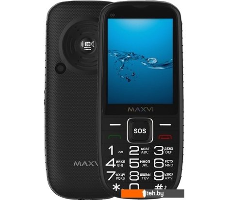  - Мобильные телефоны Maxvi B9 (черный) - B9 (черный)