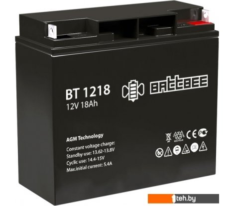  - Аккумуляторы для ИБП BattBee BT 1218 (12В/18Ач) - BT 1218 (12В/18Ач)