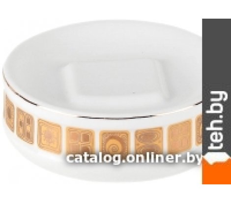  - Аксессуары для ванной и туалета Primanova Peti D-20141 (белый/золотистый) - Peti D-20141 (белый/золотистый)