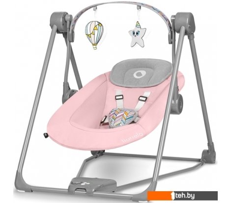 - Детские шезлонги и качалки Lionelo Otto Baby (розовый) - Otto Baby (розовый)