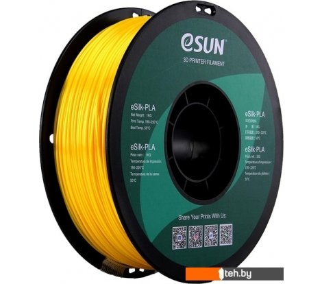  - Расходные материалы и аксессуары для 3D-печати eSUN eSilk PLA 1.75 мм 1000 г (желтый) - eSilk PLA 1.75 мм 1000 г (желтый)