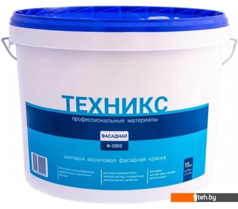 - Краски и эмали Техникс Фасад ВД-АК-1 Ф-2002 P 15 кг (шоколад) - Фасад ВД-АК-1 Ф-2002 P 15 кг (шоколад)