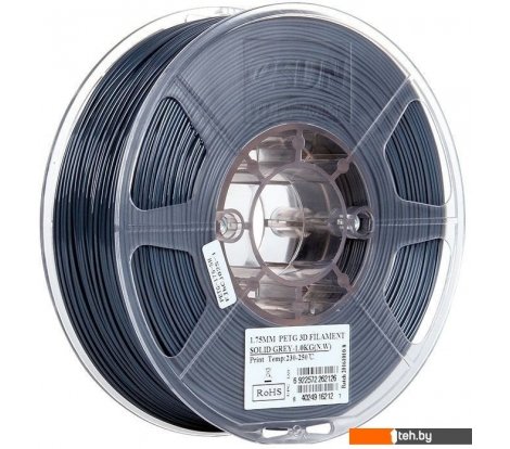  - Расходные материалы и аксессуары для 3D-печати eSUN PET-G 1.75 мм 1000 г (серый непрозрачный) - PET-G 1.75 мм 1000 г (серый непрозрачный)