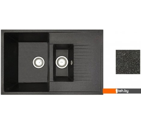 - Кухонные мойки БелЭворс Forma L (черный, без сифона) - Forma L (черный, без сифона)