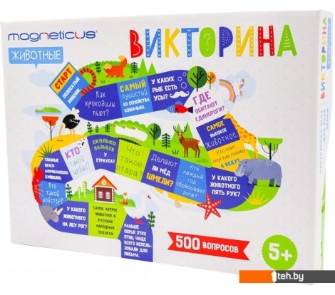  - Настольные игры Magneticus Викторина Животные BG-010 - Викторина Животные BG-010