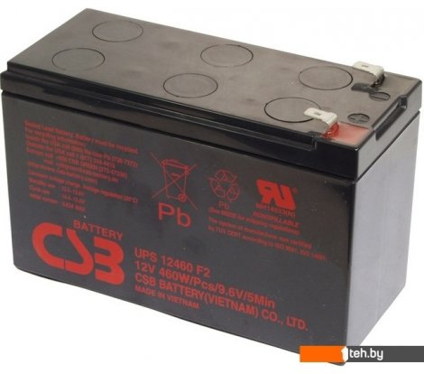- Аккумуляторы для ИБП CSB Battery UPS12460 F2 (12В/9 А·ч) - UPS12460 F2 (12В/9 А·ч)