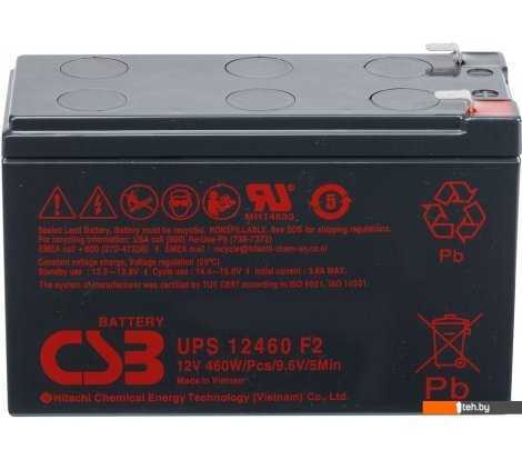  - Аккумуляторы для ИБП CSB Battery UPS12460 F2 (12В/9 А·ч) - UPS12460 F2 (12В/9 А·ч)