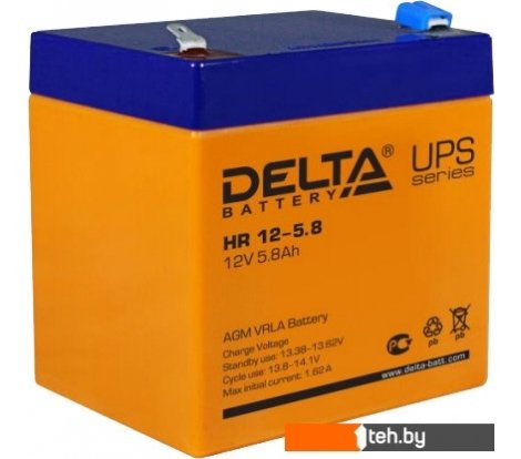  - Аккумуляторы для ИБП Delta HR 12-5.8 (12В/5.8 А·ч) - HR 12-5.8 (12В/5.8 А·ч)