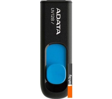  - USB Flash ADATA DashDrive UV128 128GB (черный/синий) - DashDrive UV128 128GB (черный/синий)