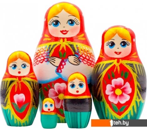  - Развивающие игрушки Брестская Фабрика Сувениров В белорусском традиционном костюме (набор 5 шт) - В белорусском традиционном костюме (набор 5 шт)
