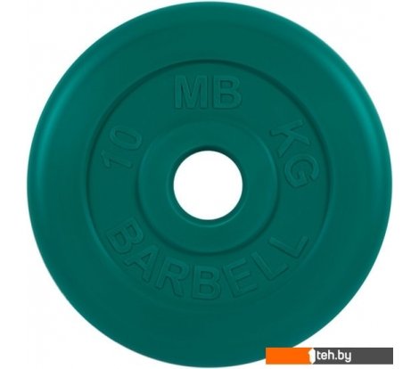  - Гантели, гири, штанги MB Barbell Стандарт 51 мм (1x10 кг, зеленый) - Стандарт 51 мм (1x10 кг, зеленый)