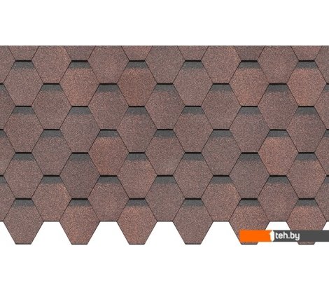  - Кровельные материалы Docke Standard Сота (коричневый) - Standard Сота (коричневый)
